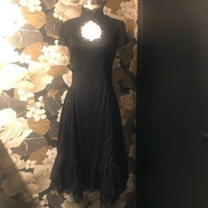 hell bunny black prairie dress (rare sample)